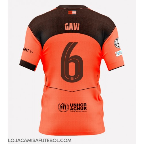 Camisa de Futebol Barcelona Paez Gavi #6 Equipamento Alternativo 2025-26 Manga Curta